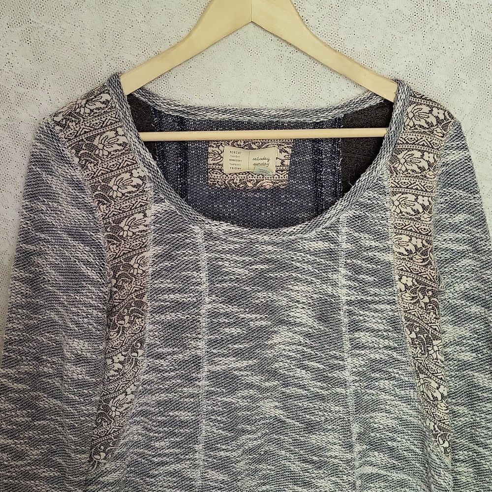 Anthropologie Saturday Sunday Marled Long Sleeved Jersey Dress, Size XS‎ - Picture 5 of 13